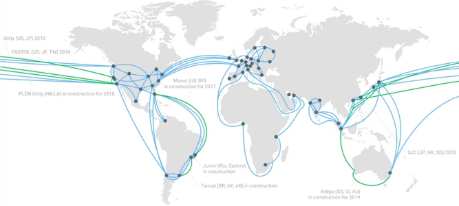 Mạng lưới rộng khắp thế giới của Google