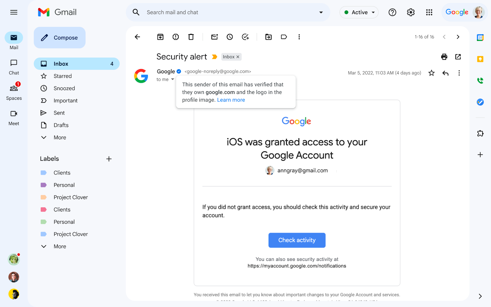 Mở rộng bảo mật Gmail với BIMI