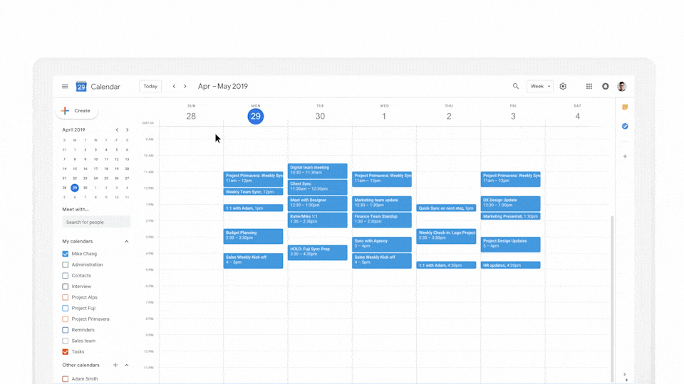 Theo dõi lịch trình của người khác để book lịch trống phù hợp trong Google Calendar