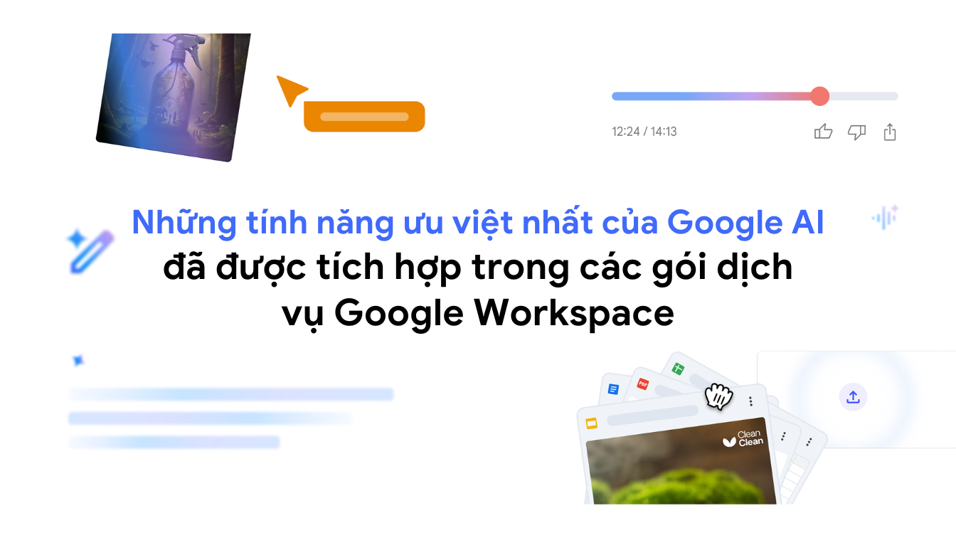 Google AI tích hợp trong giá gói dịch vụ Google Workspace