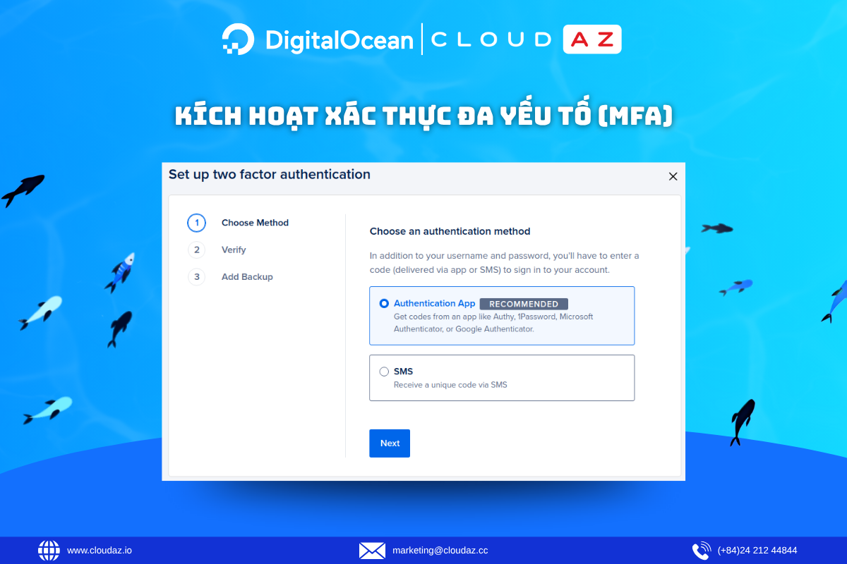 Kích Hoạt Xác Thực Đa Yếu Tố (MFA)