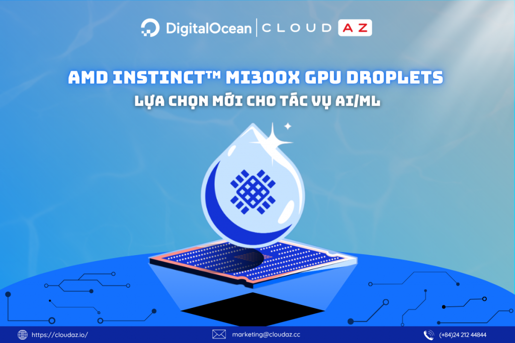 AMD Instinct™ MI300X GPU Droplets: Lựa Chọn Mới Cho Tác Vụ AI/ML