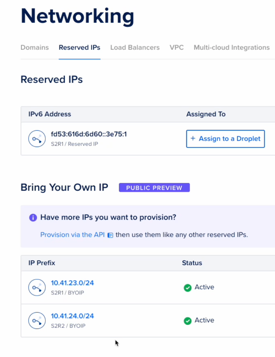 Bring Your Own IP (BYOIP)