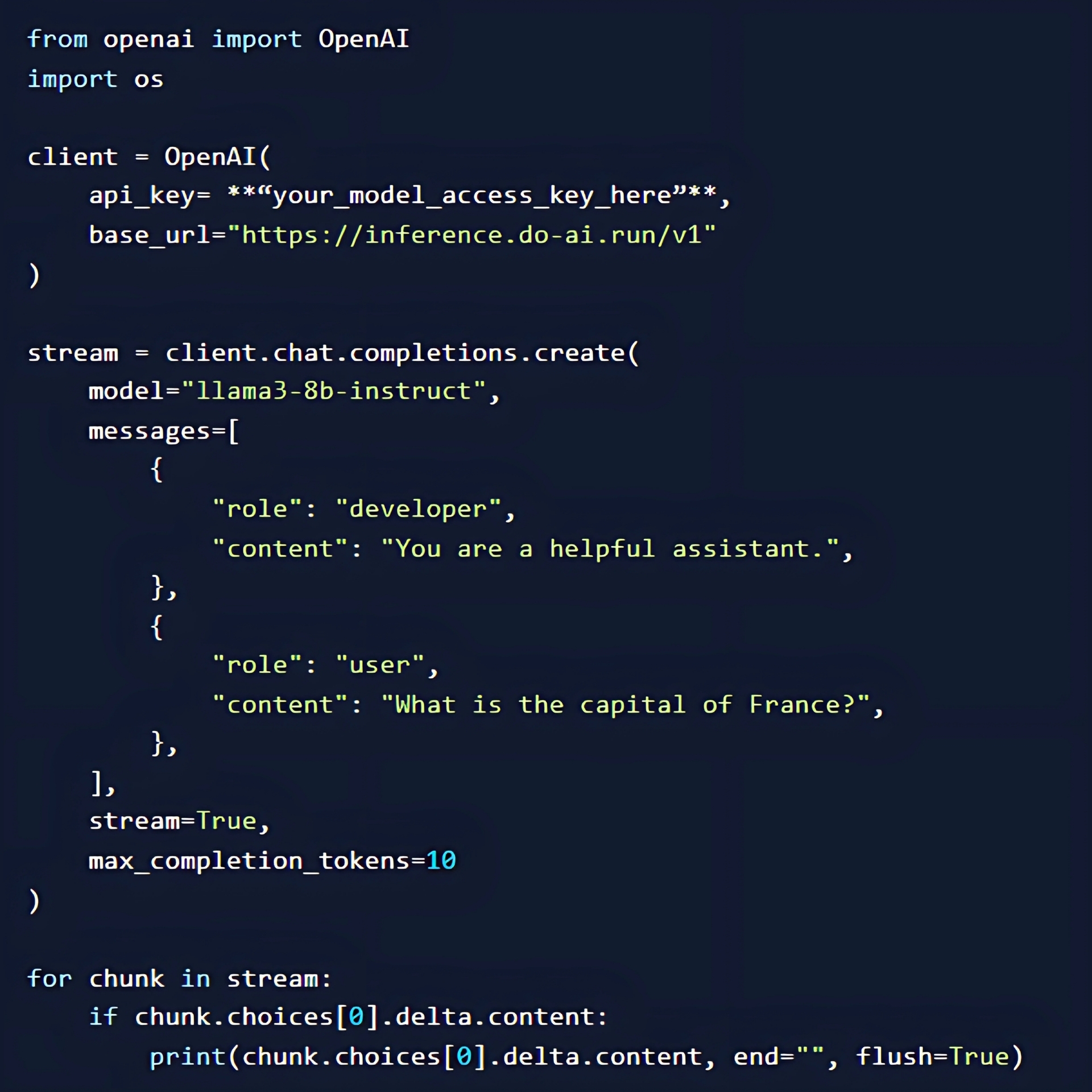 Tạo Văn Bản Với Python và Serverless Inference