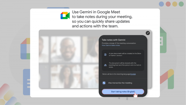 Gemini trong Google Meet: Tối ưu hóa hiệu suất cuộc họp 