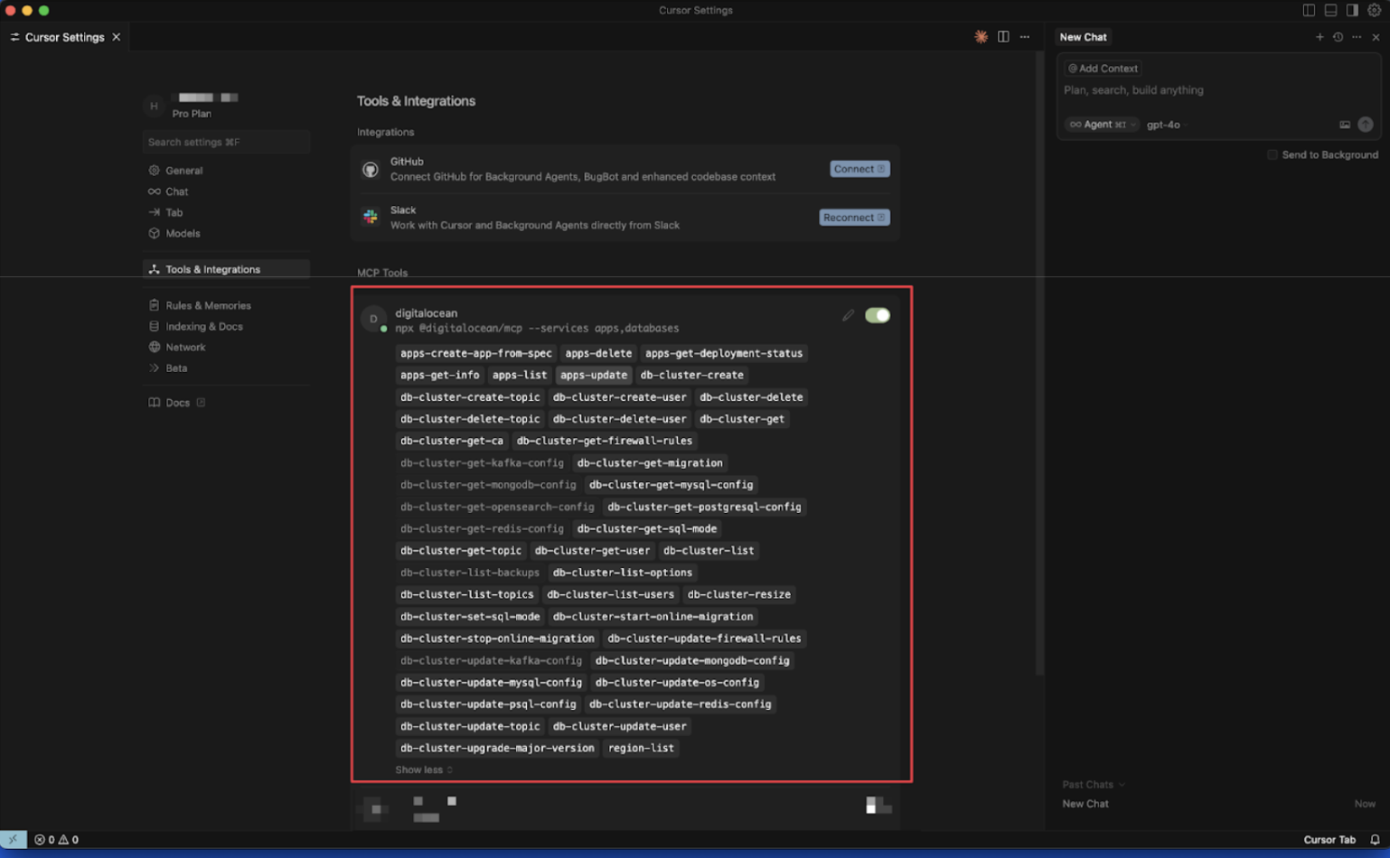 DigitalOcean MCP Server in Cursor DigitalOcean MCP Server in Cursor