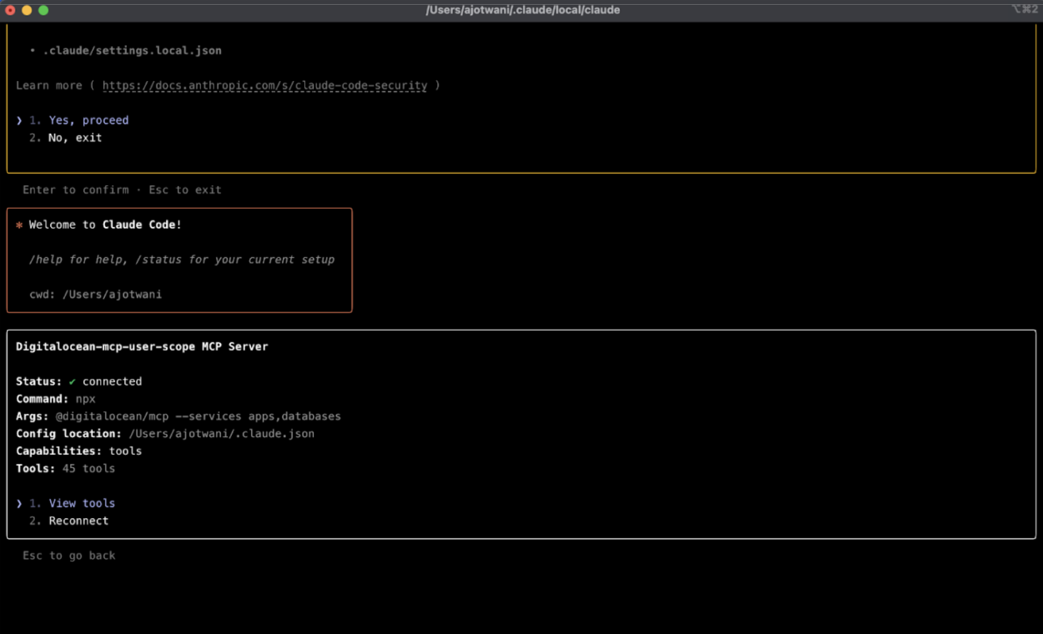 DigitalOcean MCP Server in Claude Code