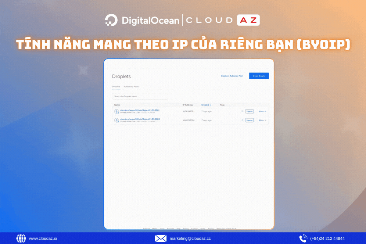 Tính năng Mang theo IP của riêng bạn (BYOIP) giúp bảo vệ uy tín IP 