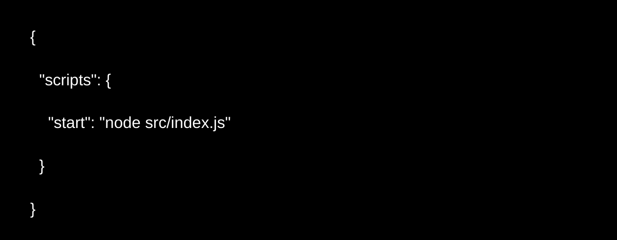 Khi bất kỳ tập lệnh (script) nào trong package.json có chứa lệnh node